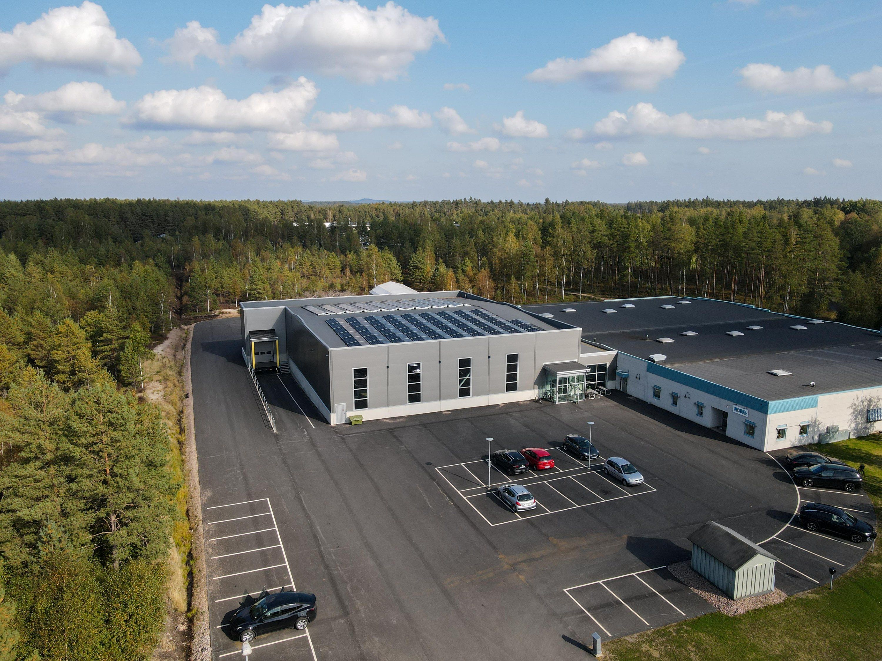 Tillbyggnad industri Heijel, industri i Småland byggd av Ågårds Bygg