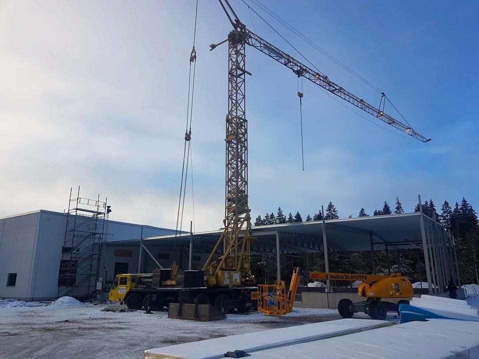 Tillbyggnation industrilokal, lager i Hillerstorp byggd av Ågårds Bygg